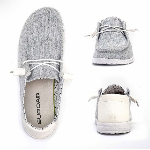 🎄NWT‎ Woman's Suroad Slip on Shoes Loafers Casual Comfortable & Light-Weight 10 - Picture 2 of 6